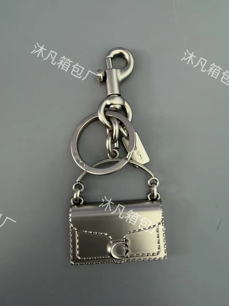 Coach Keychain Bag Charm Metallic Mini Bag