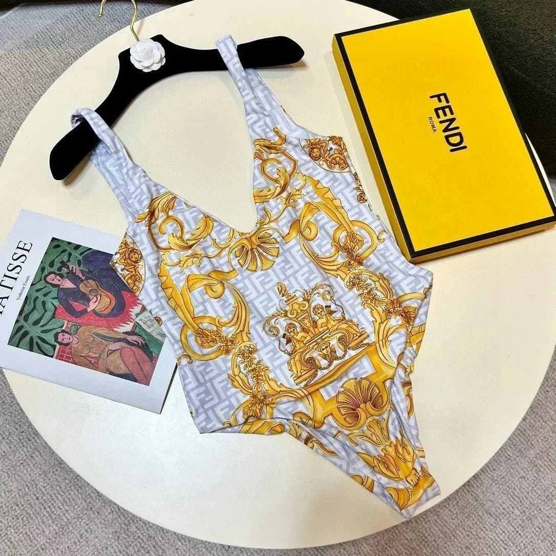 Fendi Bodysuit Baroque Print — 030343008