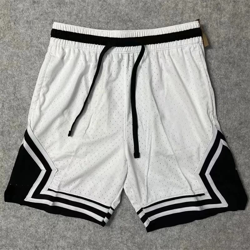 Jordan Mesh Basketball Shorts White/Black Trim