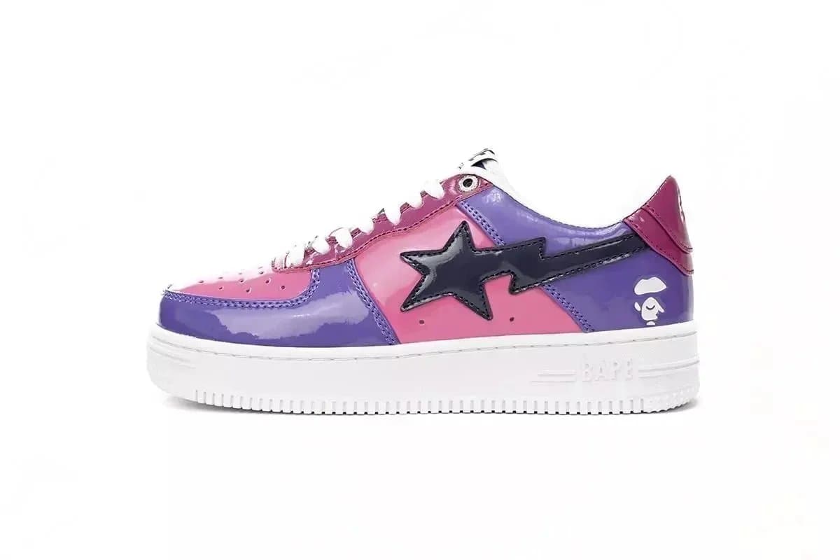 Bape Sta Glossy Red Star — Purple Mirror Surface