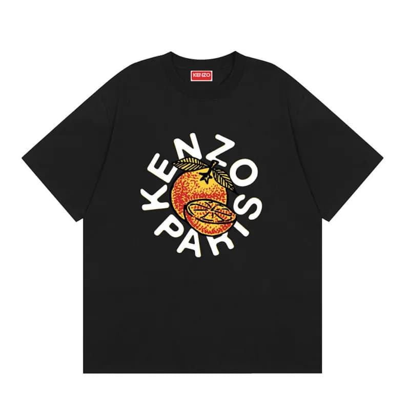 Kenzo Graphic T-Shirt Scribble Flower — K94黑色