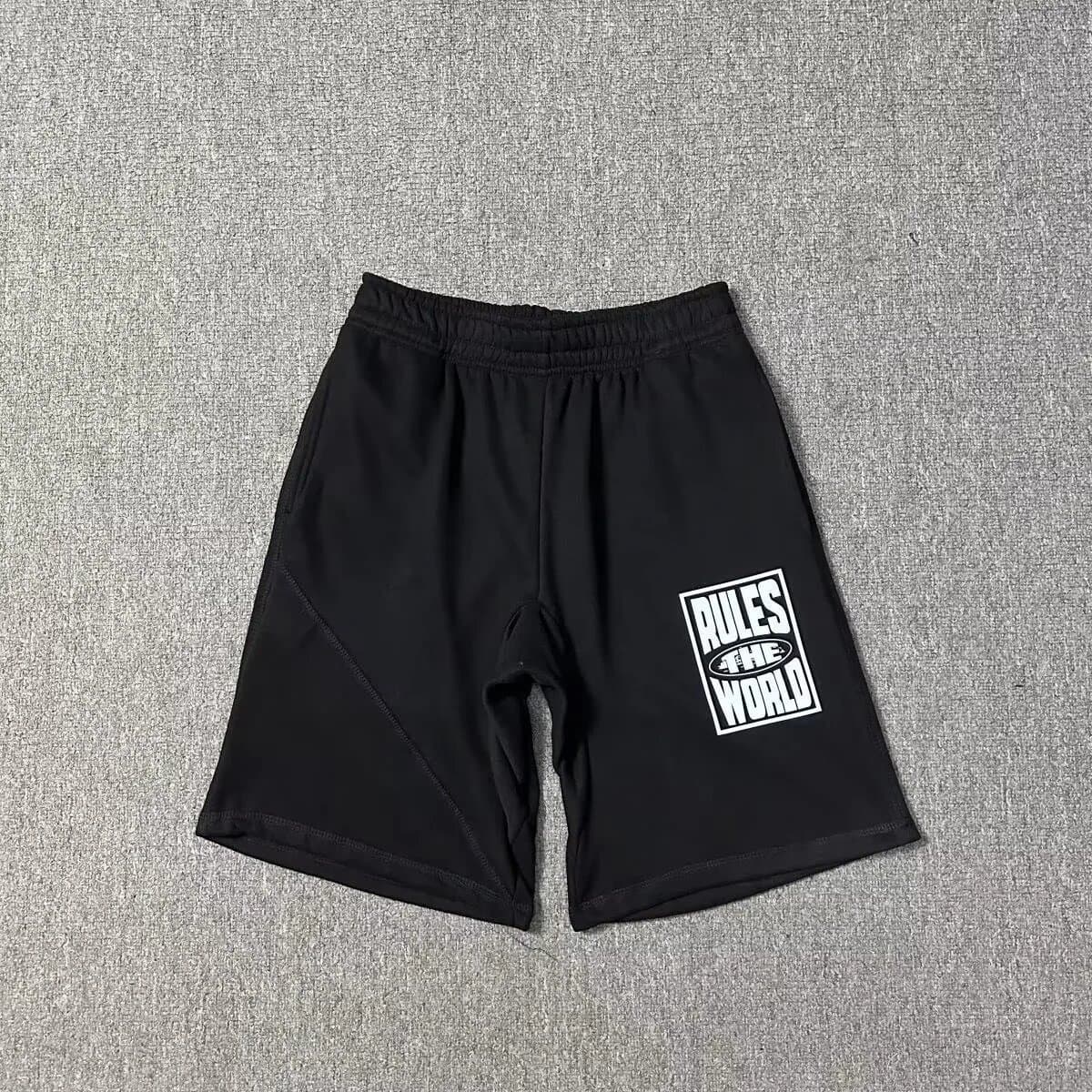 Trapstar Logo Shorts Rules The World Print
