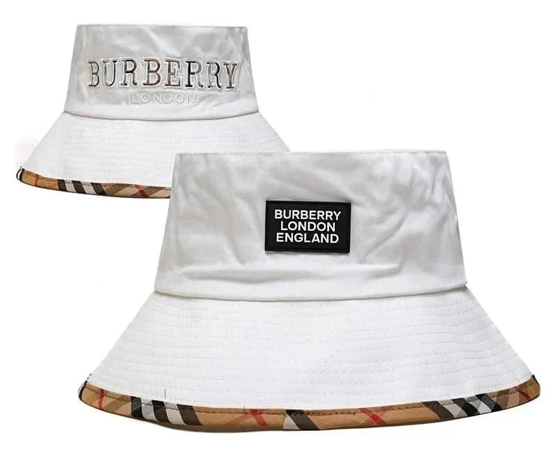 Burberry Bucket Hat Check Trim