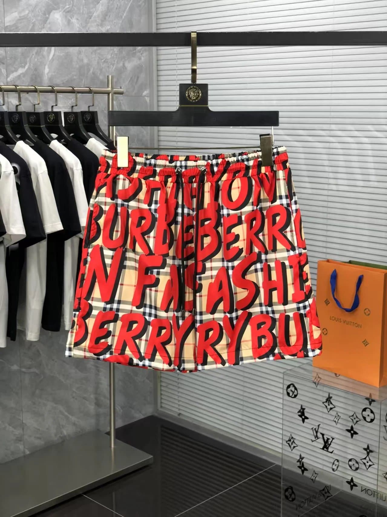 Burberry Ghost Logo Shorts Ghost Print — 14