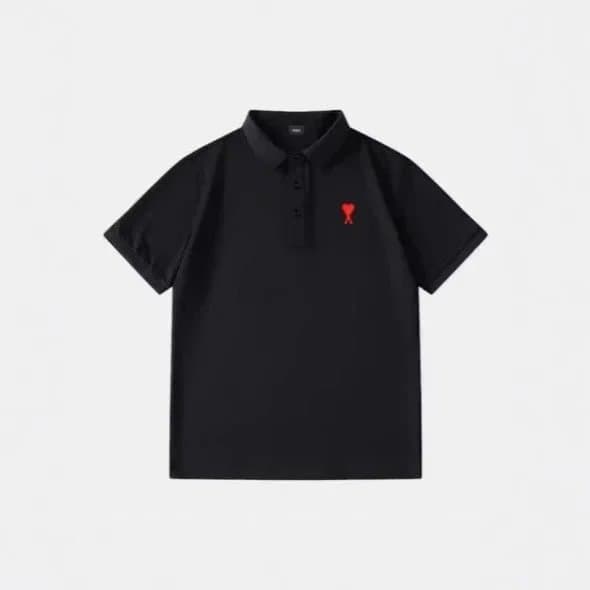 AMI Paris Polo Shirt Heart Logo