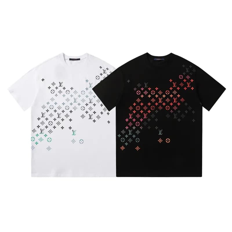 Louis Vuitton LV Monogram T-Shirt Multi-Logo Gradient Print