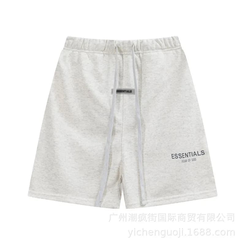Fear of God Essentials Logo Shorts Heather Grey