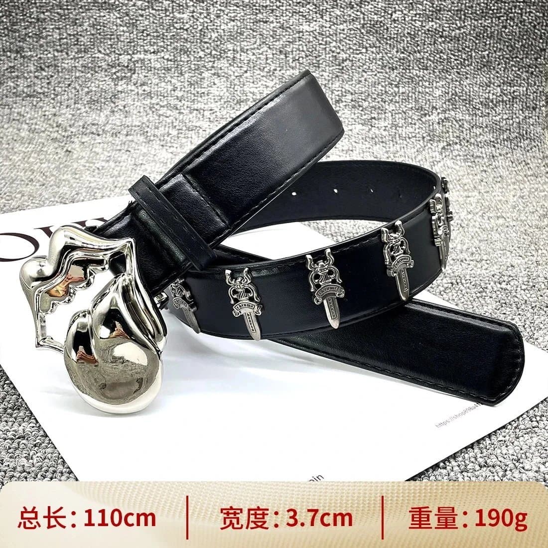 Chrome Hearts Eagle Cross Belt Studded — 【大舌头圣剑110cm】十字架腰带