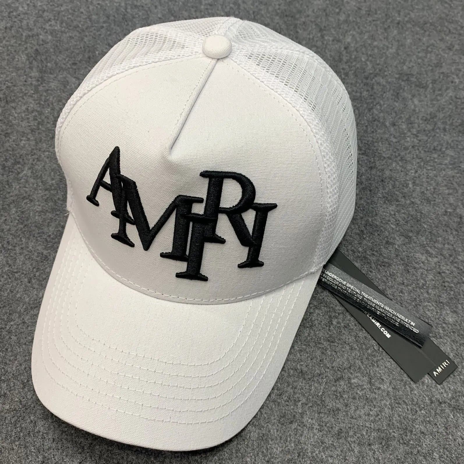 Amiri Trucker Cap White Logo — 均码 · 26