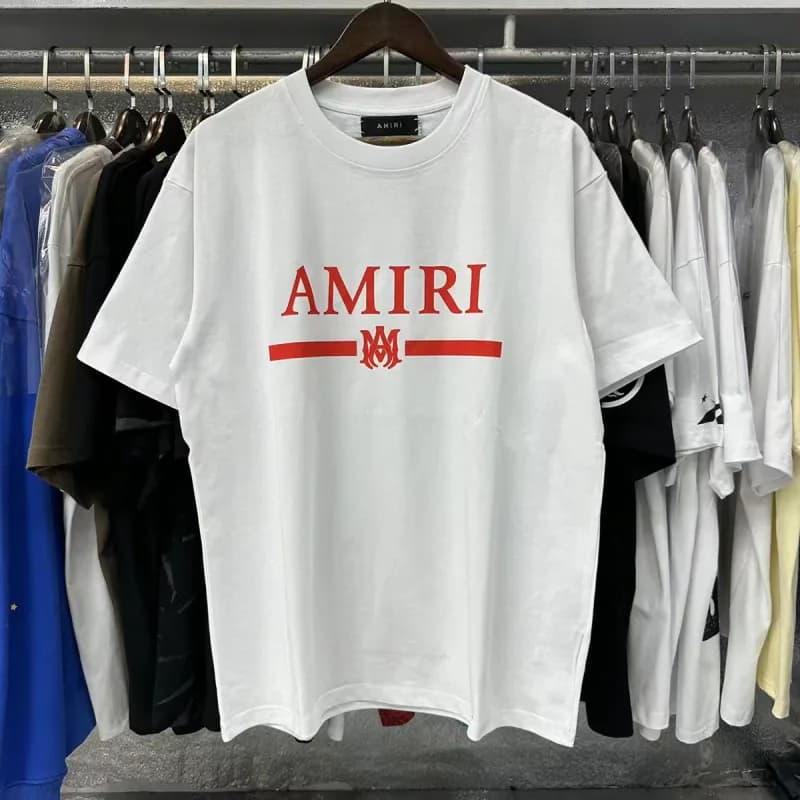 Amiri Graphic Tee Signature Script — 963 white