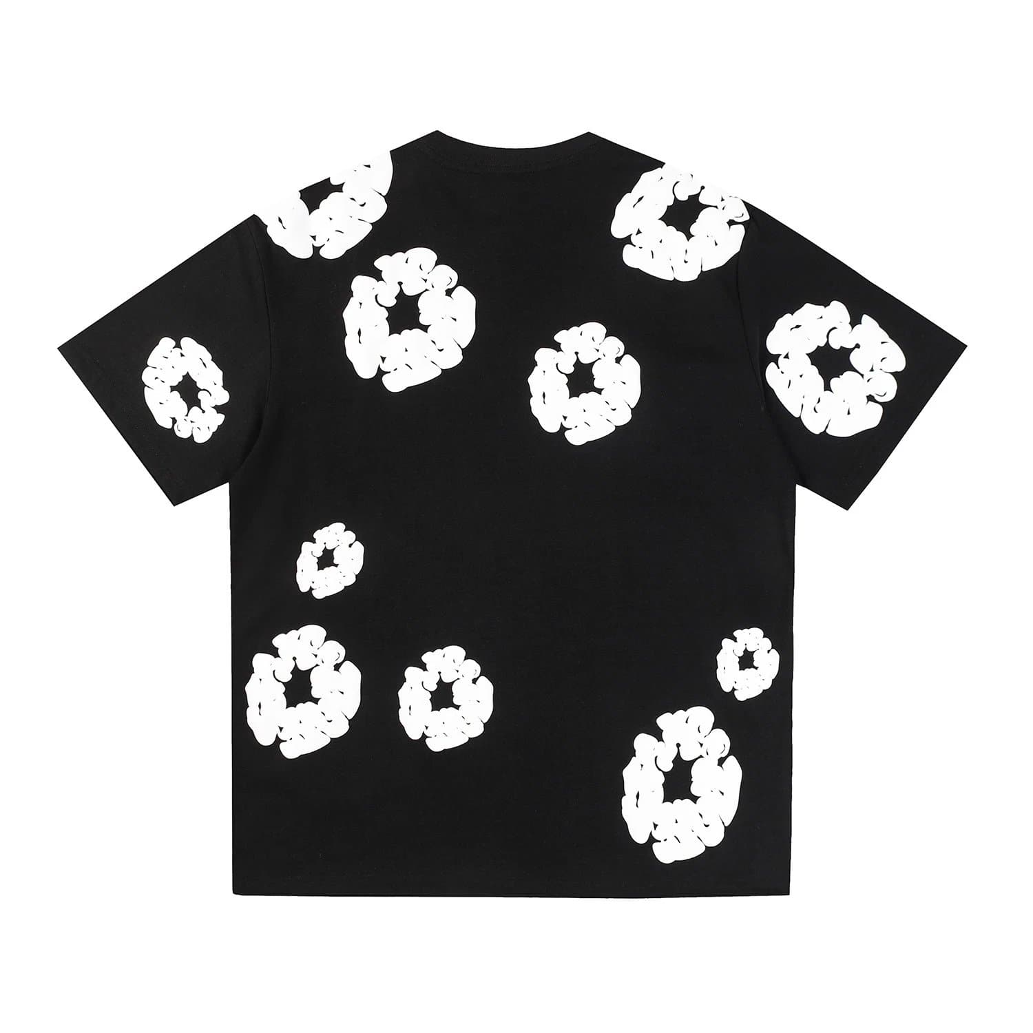Supreme Printed Shorts Flame Logo — 短袖 黑白