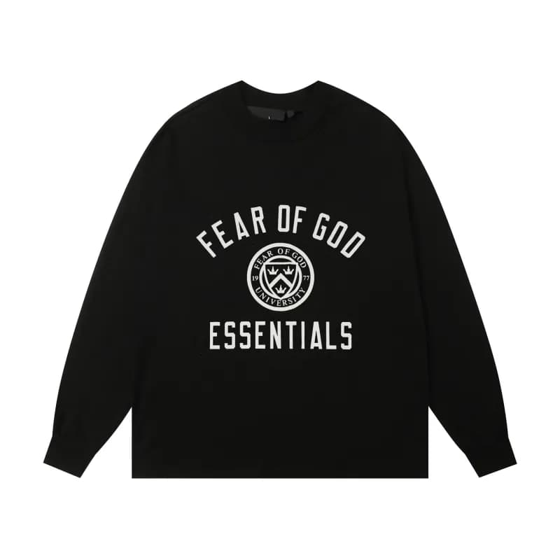 Fear of God Essentials Graphic Tee 1977 Arch Logo — G1932 陨石黑长T