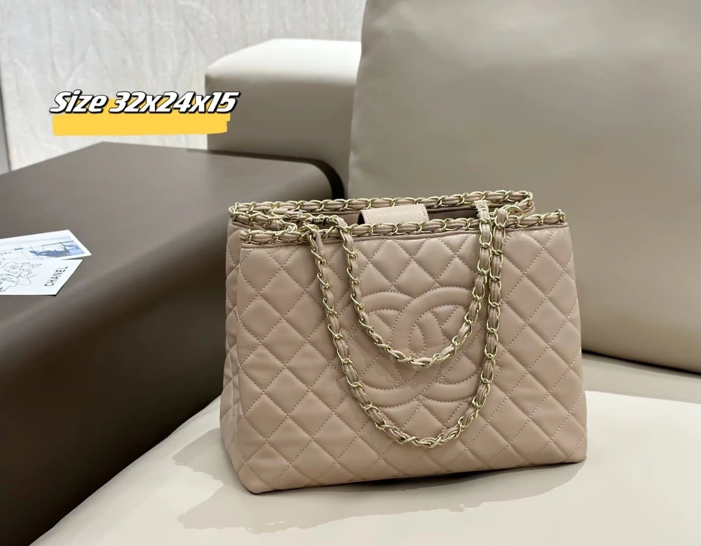 Chanel Classic Flap Tote Quilted Lambskin