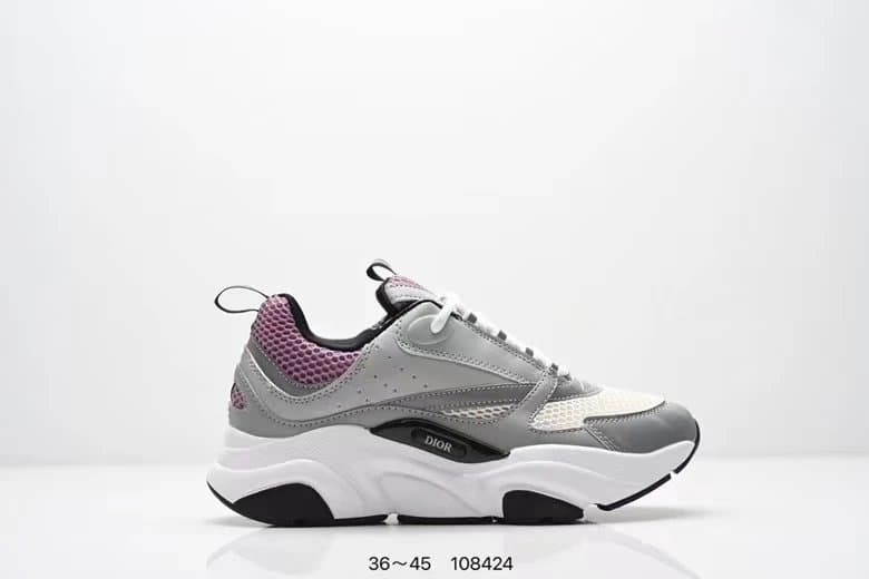 Dior B22 Sneaker Grey Pink Mesh