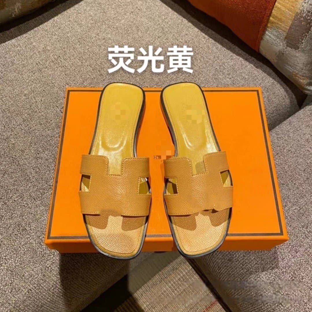 Hermès Oran Slide Palm Tree Texture — 25