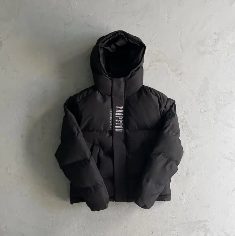 Moncler Puffer Jacket Glossy Shell — 灰刺绣黑标