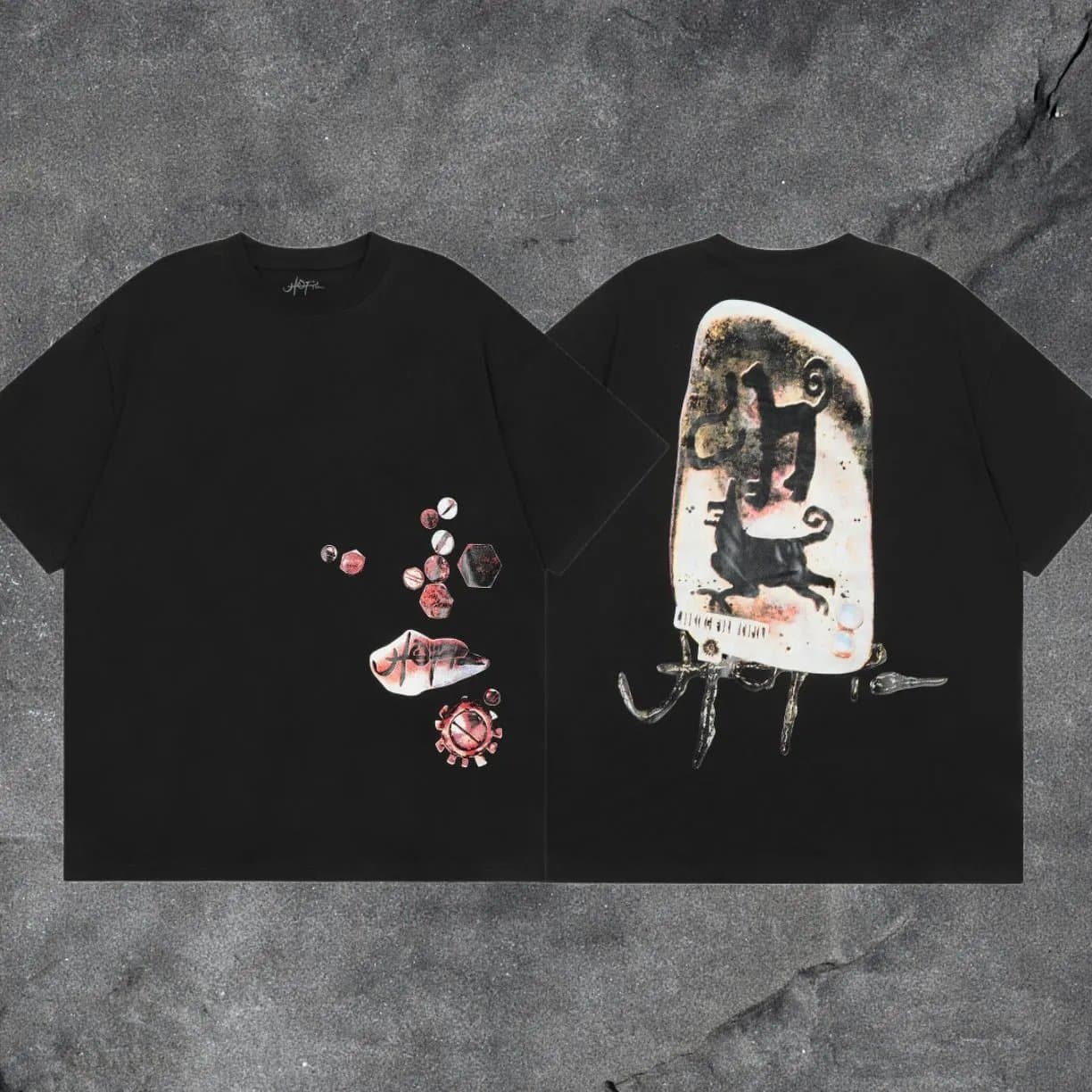 KAWS Graphic Tee Abstract Print