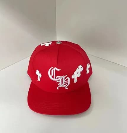 Chrome Hearts Snapback Cap Cross & CH Logo Embroidery