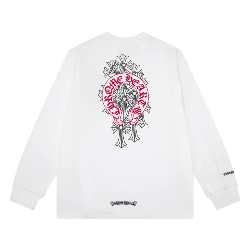 Chrome Hearts Long Sleeve Tee Cross Logo Print