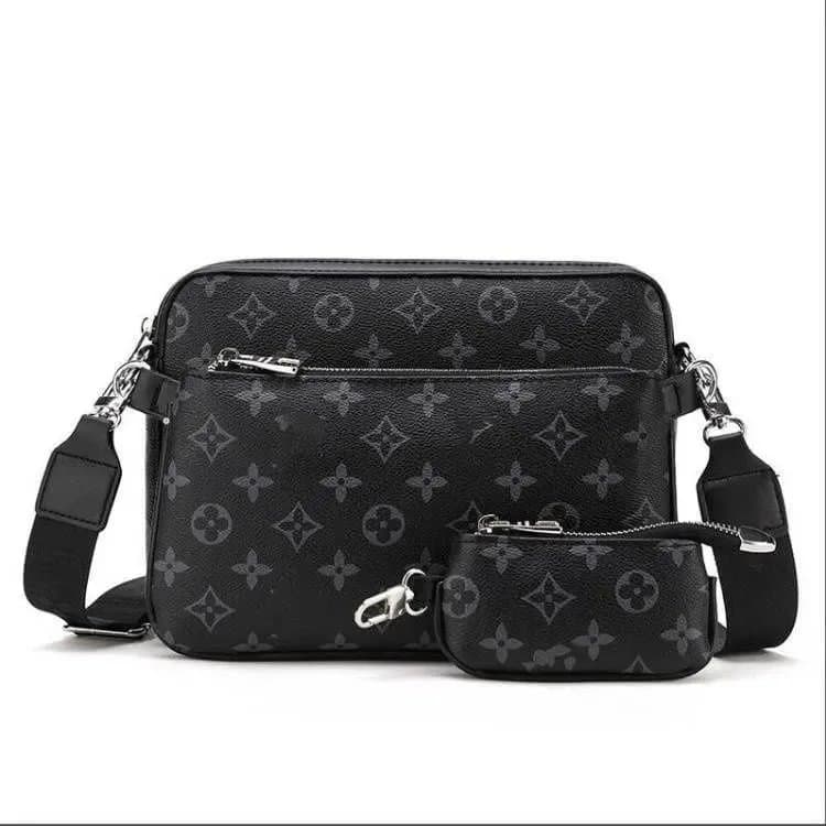 Louis Vuitton Monogram Canvas Shoulder Bag Set Monogram Eclipse