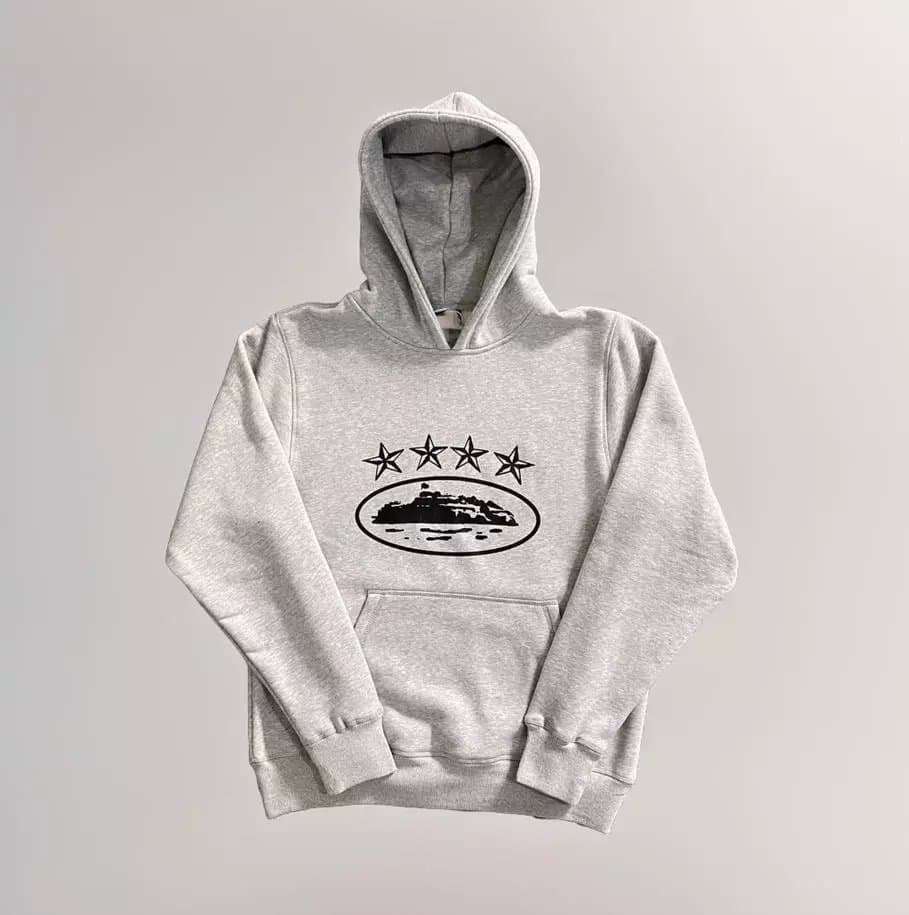 Hoodie Corteiz Script — 灰色4星