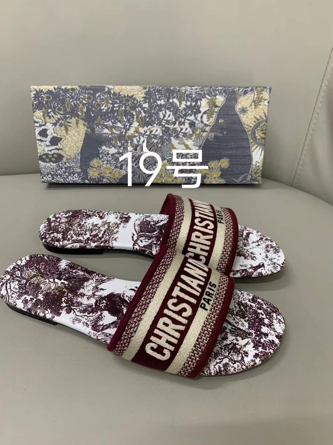 Dior B22 Slide Toile de Jouy