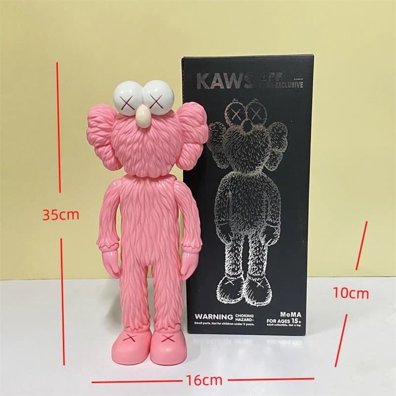 KAWS Companion Grey Sitting — 粉色35cm-芝麻街