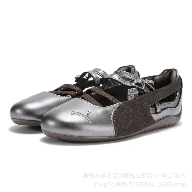 Puma Mary Jane Sneaker Metallic Silver