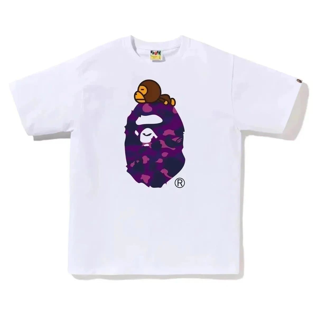 BAPE Ape Head Tee Brown Ape Face — 36