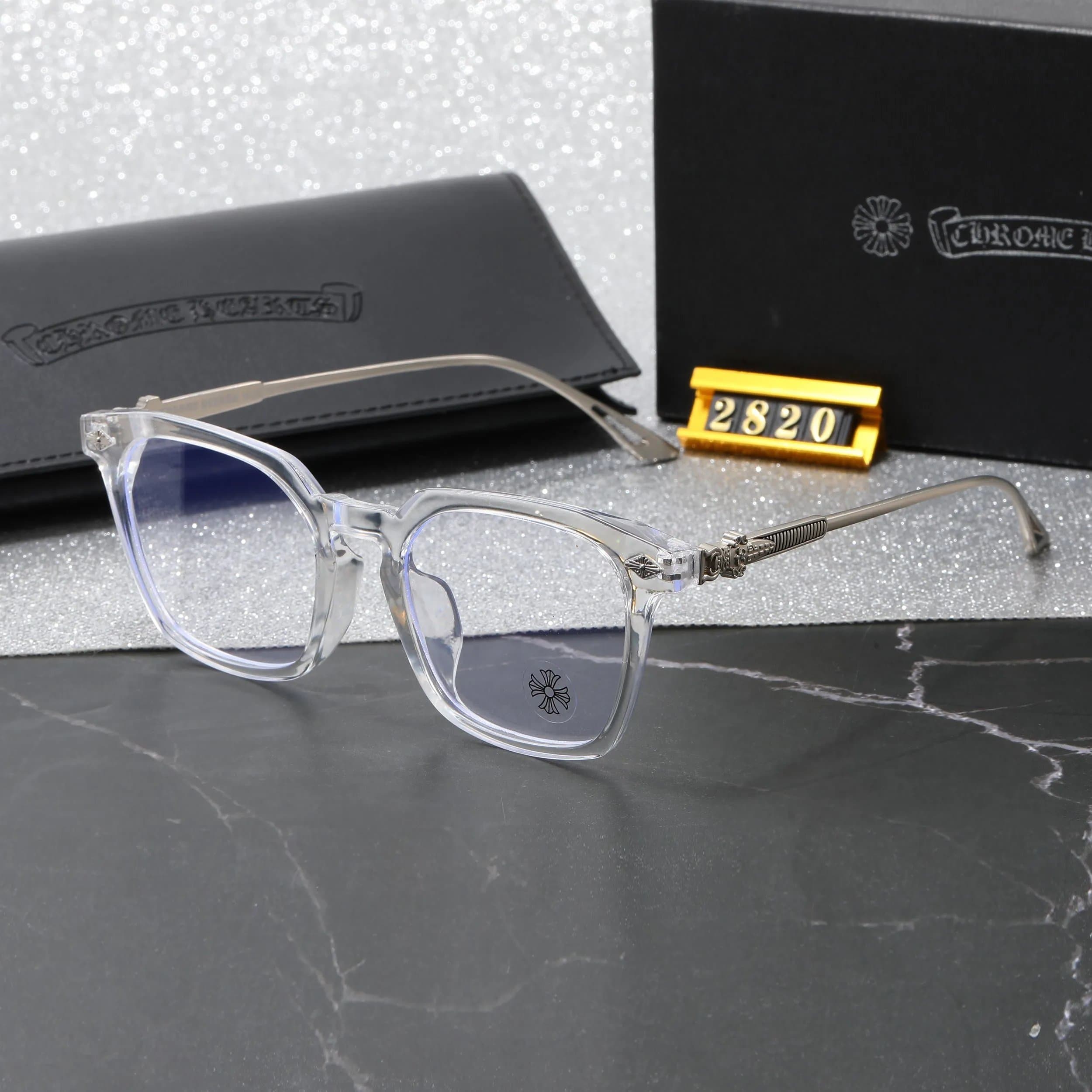 Chrome Hearts Optical Glasses Clear Acetate with Cross Motif