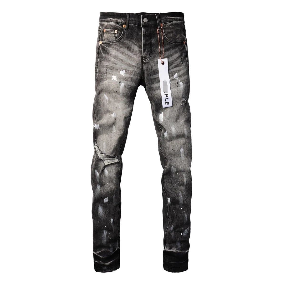 Levi's 501 Skinny Distressed Paint-Splatter
