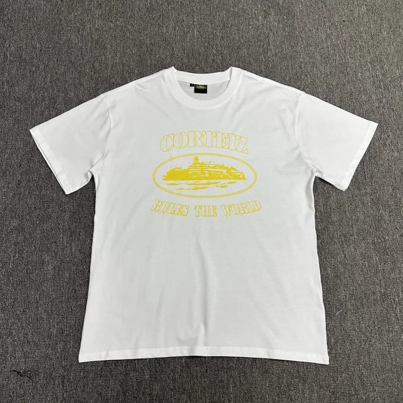 Corteiz T-Shirt Camo Logo — 3103 黄白