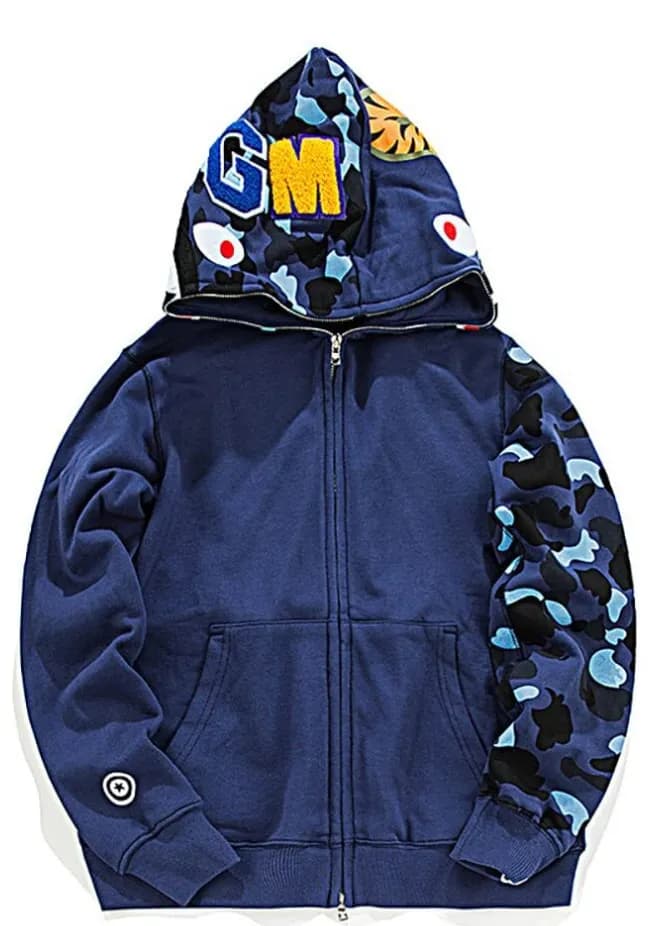 BAPE Shark Hoodie Split Camo — 81