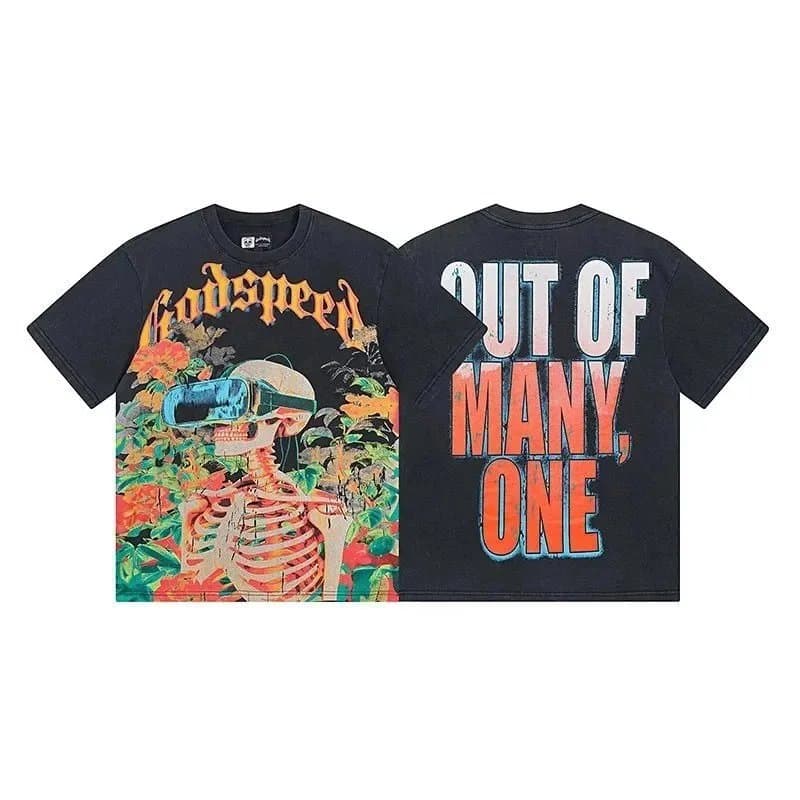 Godspeed Graphic Tee Skeleton VR Print