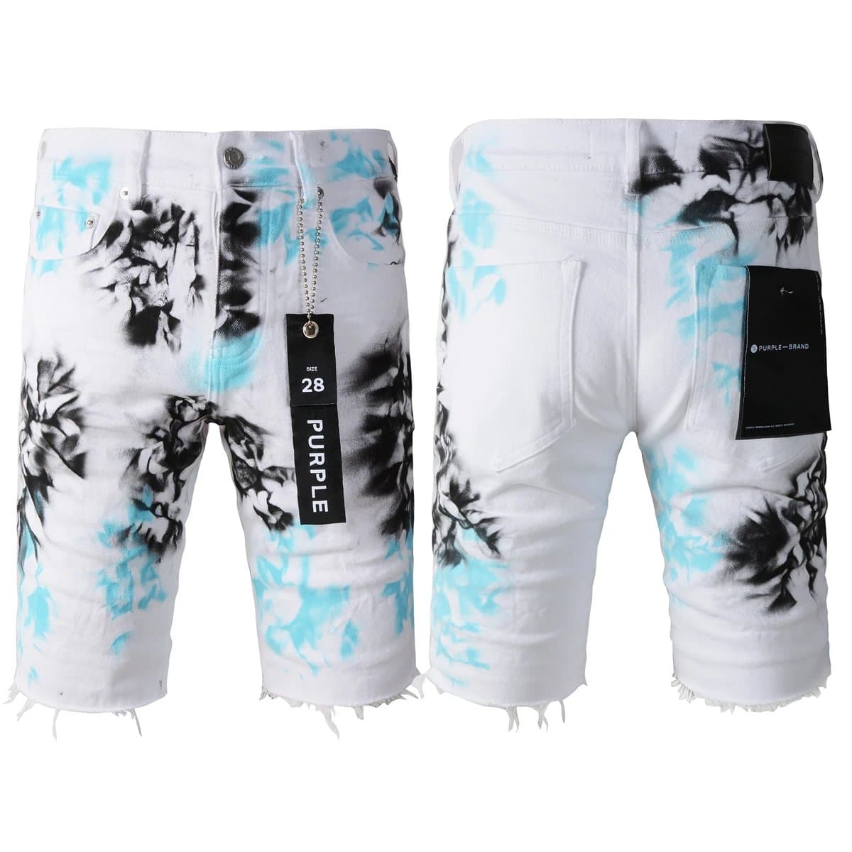 Levi's Denim Shorts Tie-Dye Print