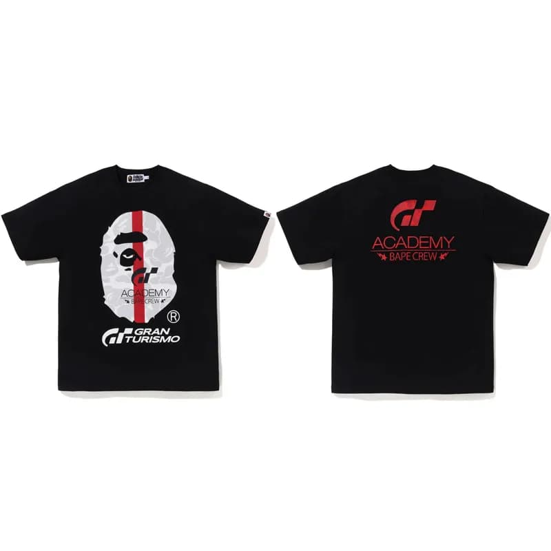 BAPE Ape Head Tee Camo Ape Logo — 784 black