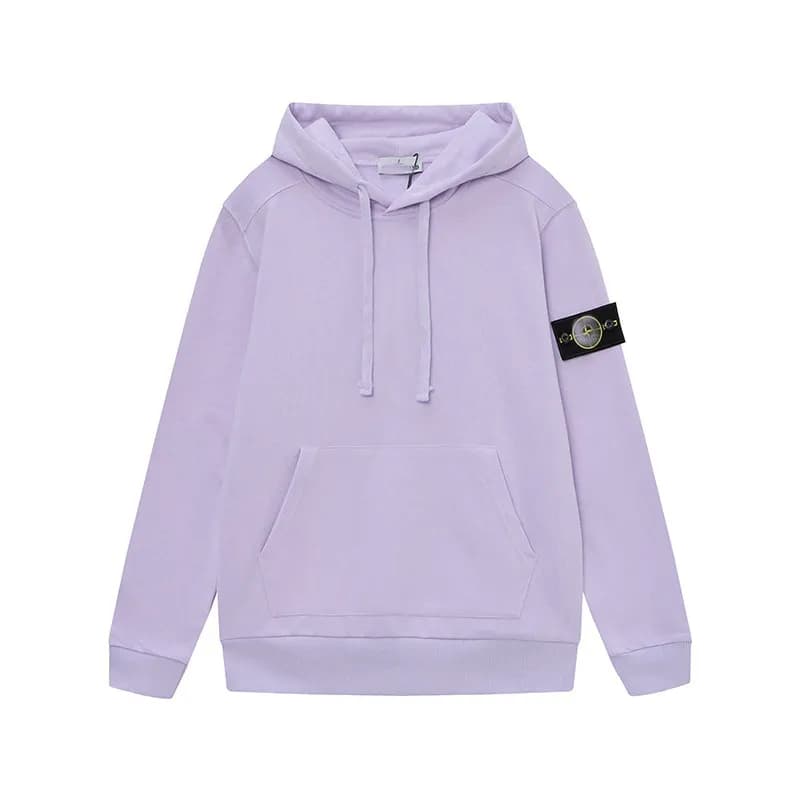 Stone Island Hooded Sweatshirt Light Purple