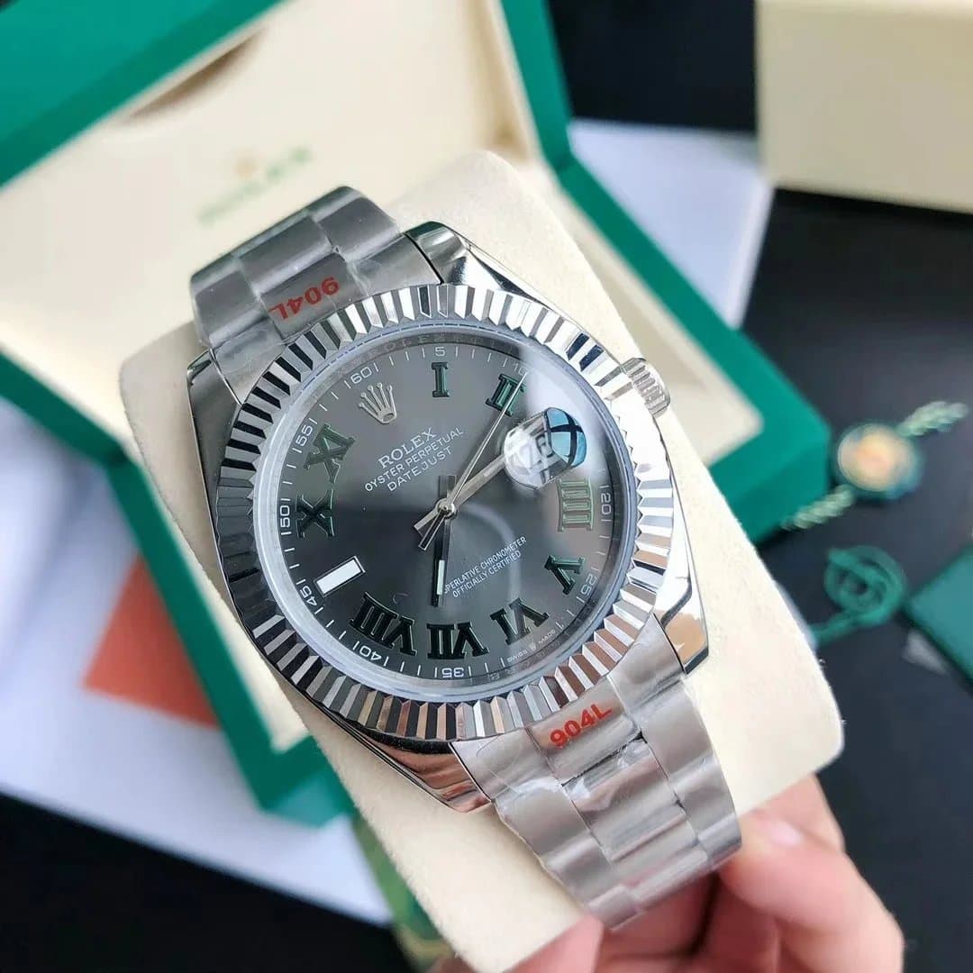 Rolex Oyster Perpetual Datejust Stainless Steel with Grey Dial