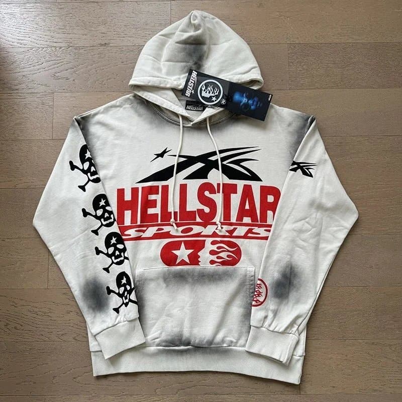 Flared Sweatpants Hellstar Graphic Print — A17