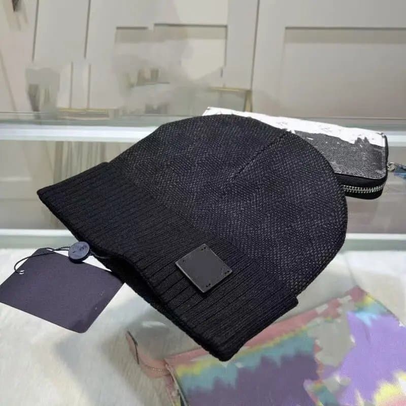 Balenciaga Knit Beanie Logo Patch