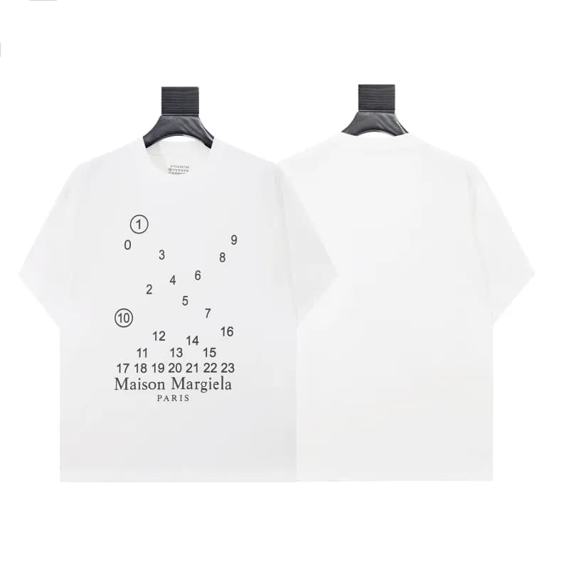 Maison Margiela Numbered Logo Tee Numeric Print
