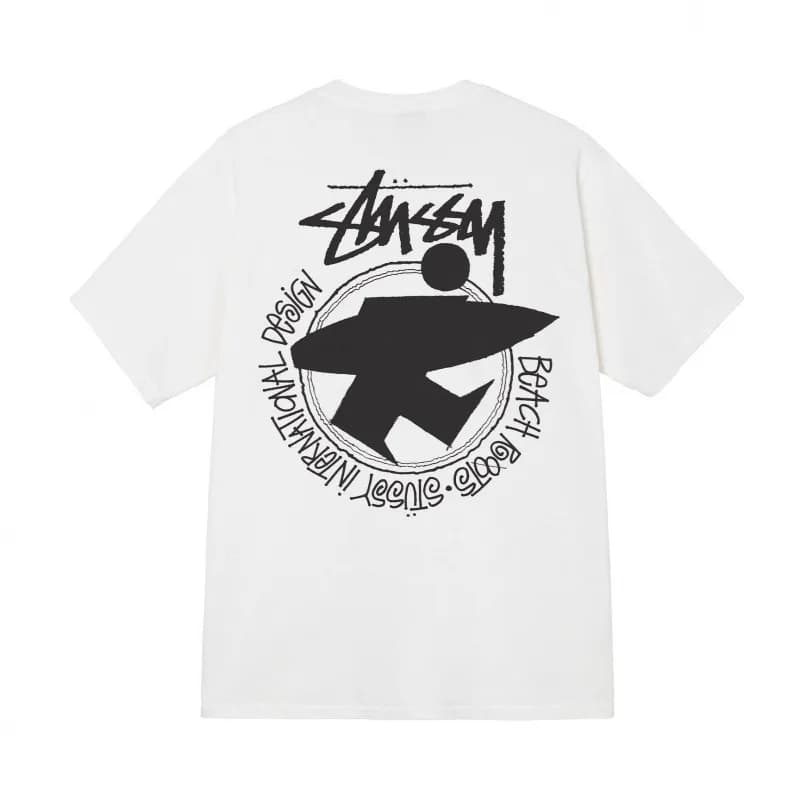 Stüssy Graphic Tee Beach Roots Design