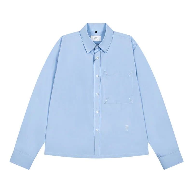Amiri Button-Up Shirt Heart Logo — A26