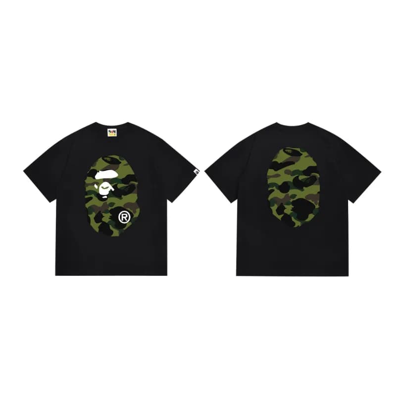 BAPE Graphic T-Shirt Ape Shall Never Kill Ape — 060黑绿