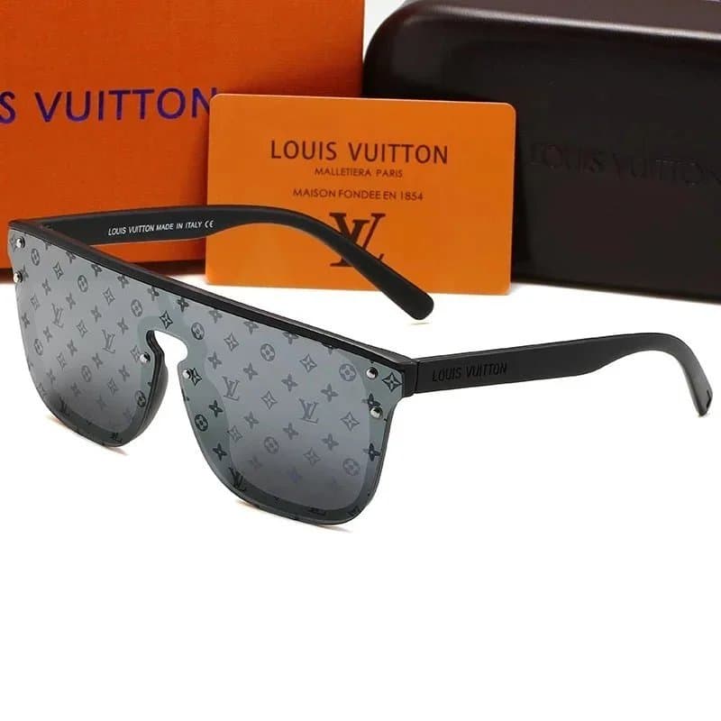Louis Vuitton Square Sunglasses Monogram Logo — 2230-4