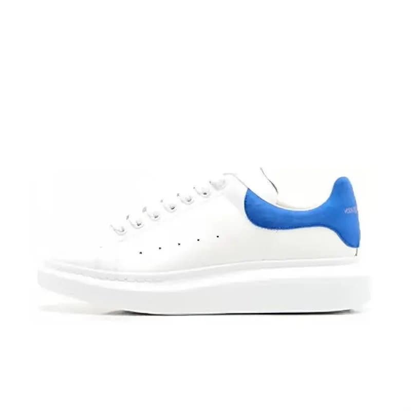 Alexander McQueen Sneaker Gold Tab — 10-MK纯白蓝绒尾