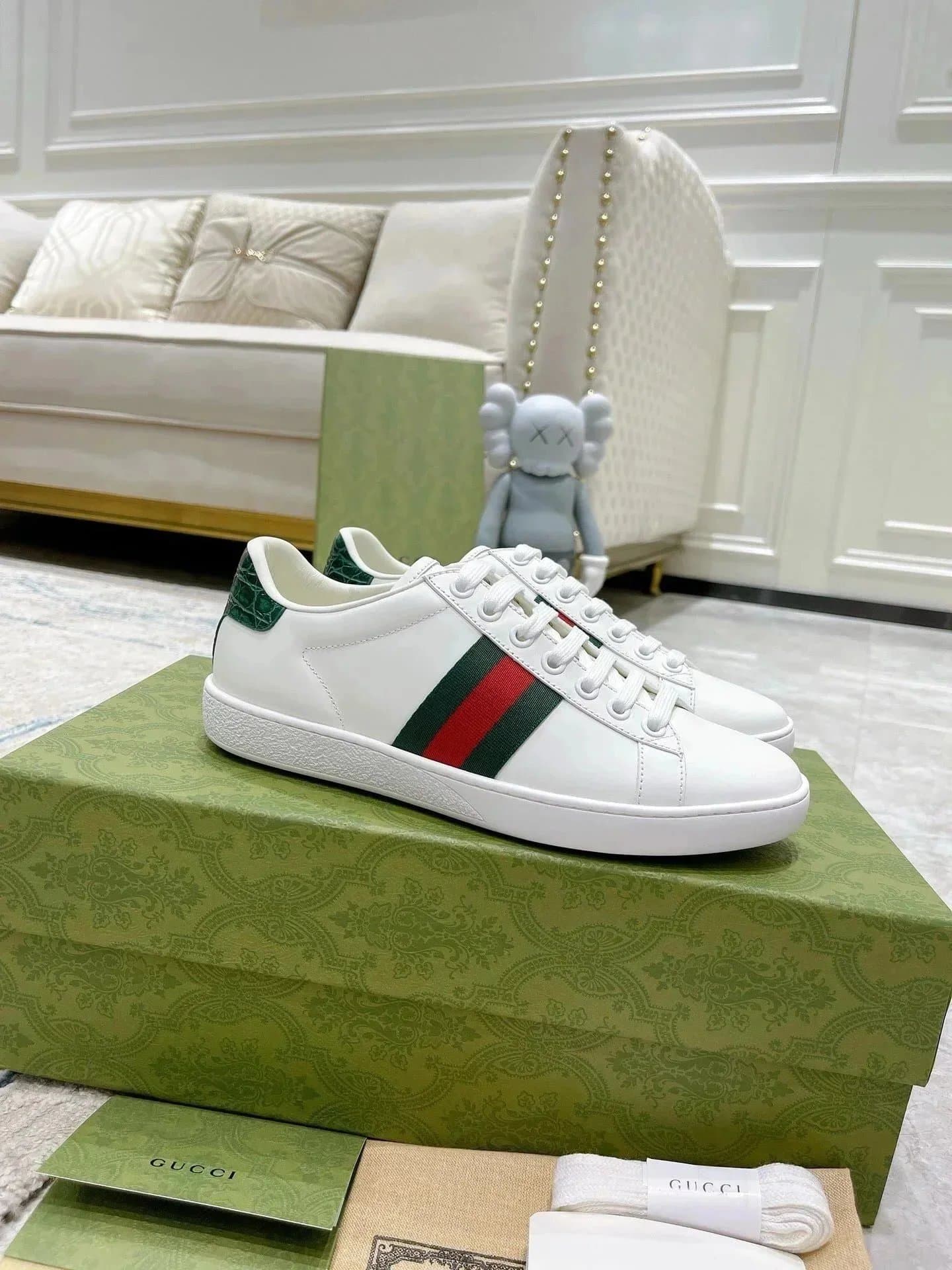 Gucci Horsebit 1955 Sneaker Web Stripe — 4