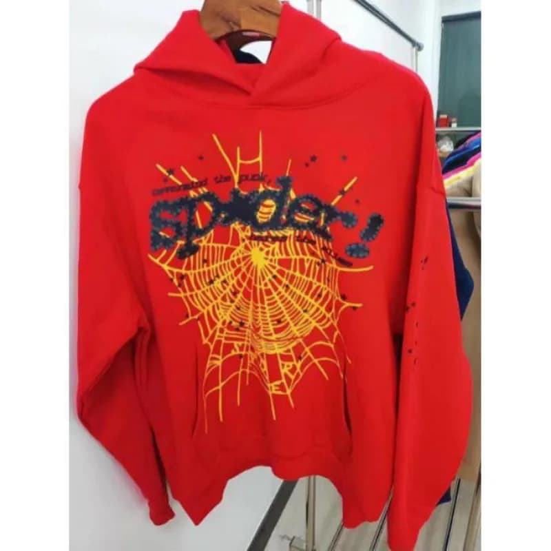 Sp5der Hooded Sweatshirt Spider Web Graphic