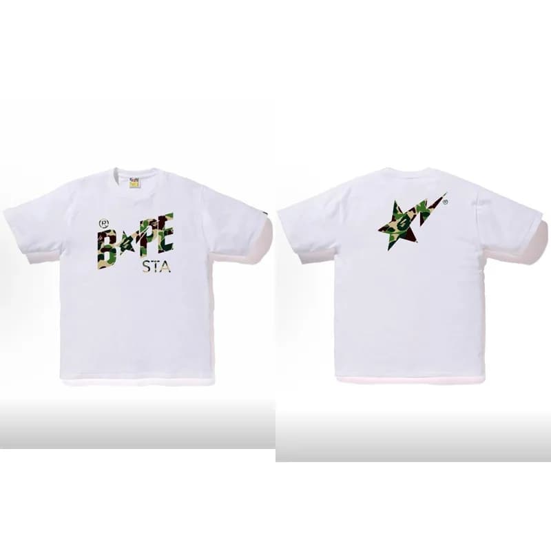 BAPE Ape Head Tee Cherry Blossom — 1345白绿