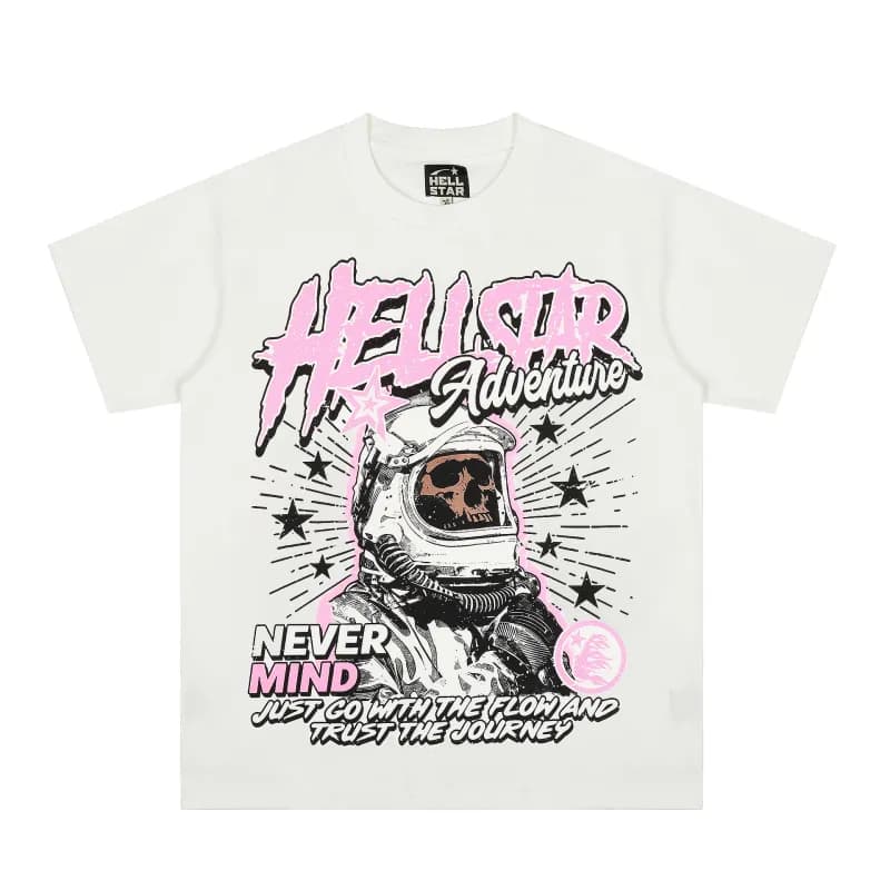 Hellstar Ribcage Tee Skeleton Print — ss3143白色